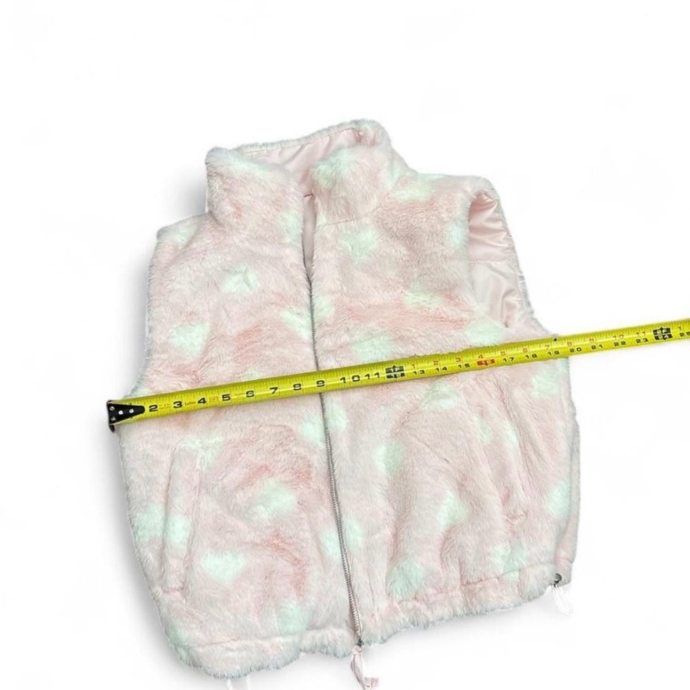 Sincerely Jules Pink Tie-Dye Sherpa Vest - Picture 5 of 7